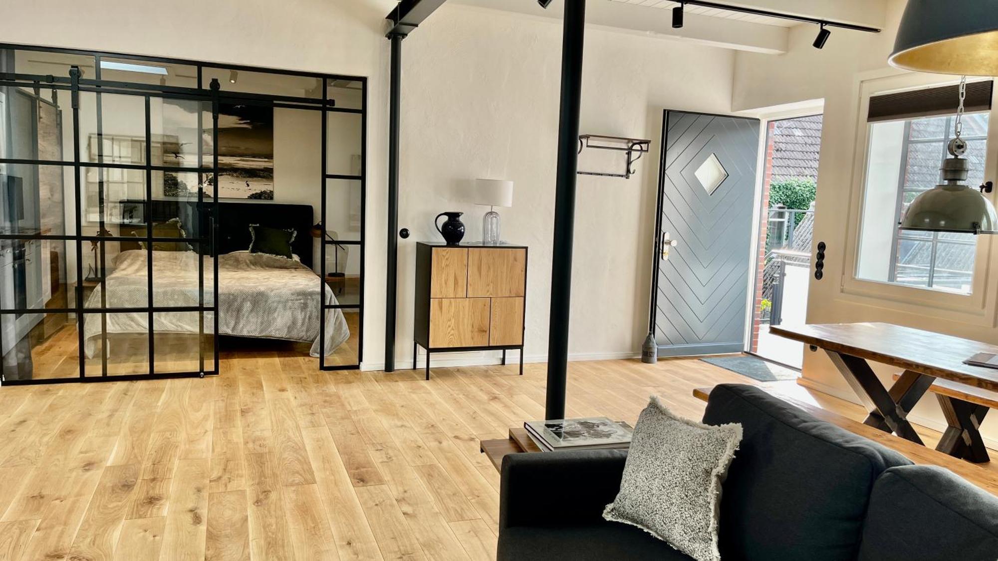 Loftwohnung 2 Simmerdeis An Der Gracht Friedrichstadt Kültér fotó